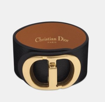 Dior o1w1db11024 Size: OS / Montaigne Cuff Bracelet in Black Size ONE SIZE - 1 Thumbnail