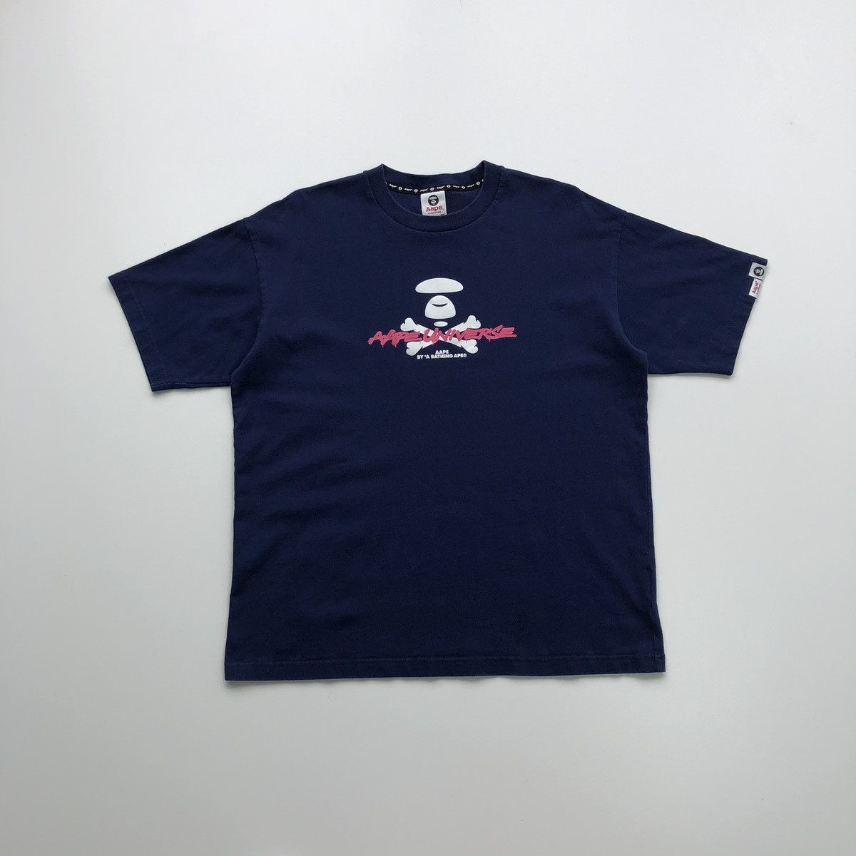 Aape Aape by Bathing Ape Universe Graffiti Printed T-Shirt Navy Size US L / EU 52-54 / 3 - 1 Thumbnail