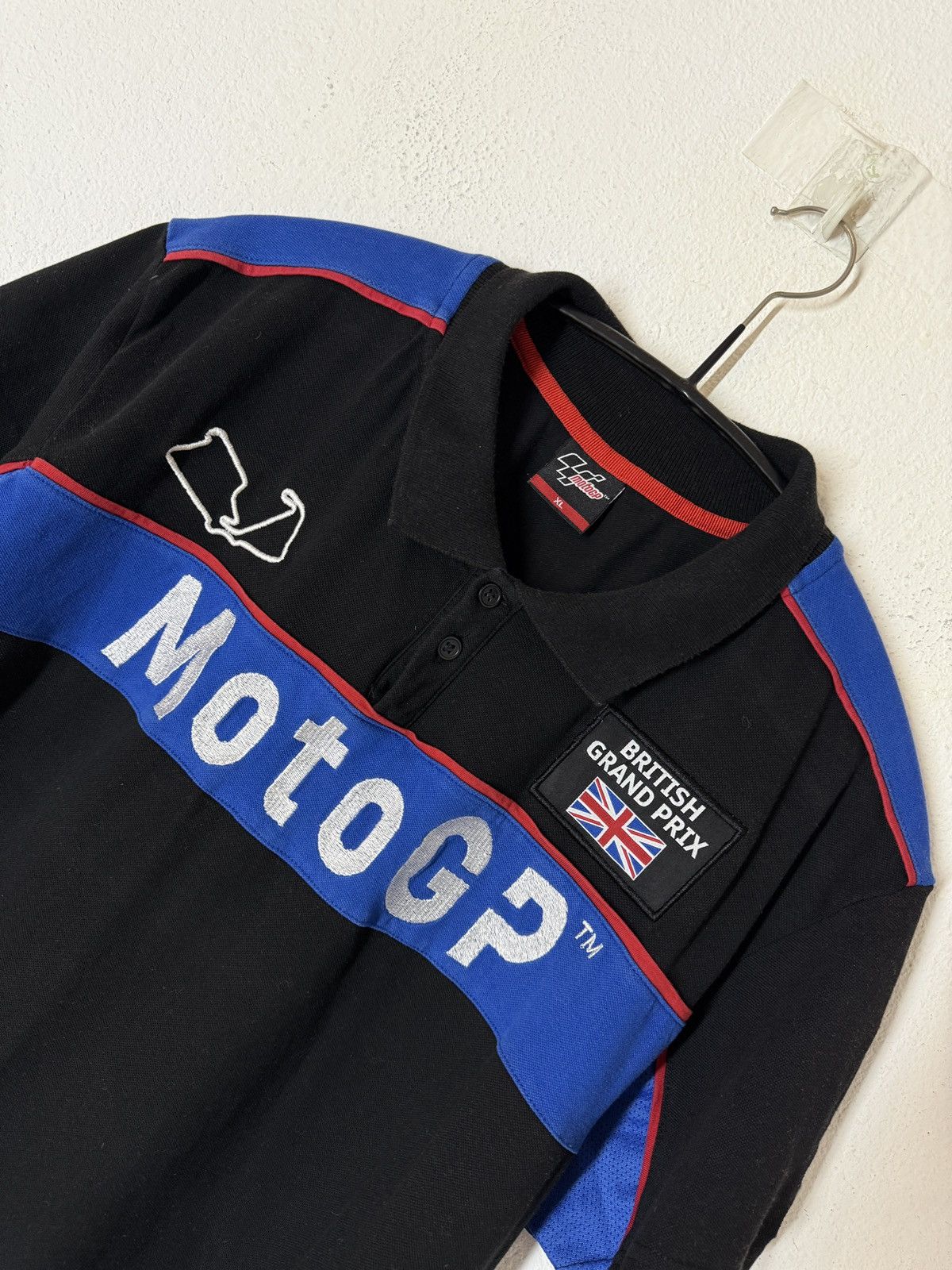 Other Vintage Moto GP British Grand Prix Polo Shirt 22 Silverstone Size US XL / EU 56 / 4 - 2 Thumbnail