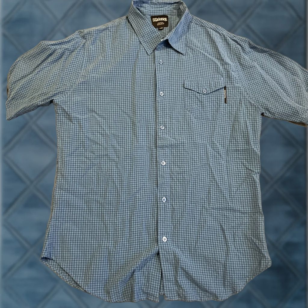 Billabong VINTAGE Billabong Short Sleeve Button Up Shirt Plaid Hawaiian Pattern XL Blue Mens Regular Collar Button Pockets All Seasons Size US XL / EU 56 / 4 - 1 Thumbnail