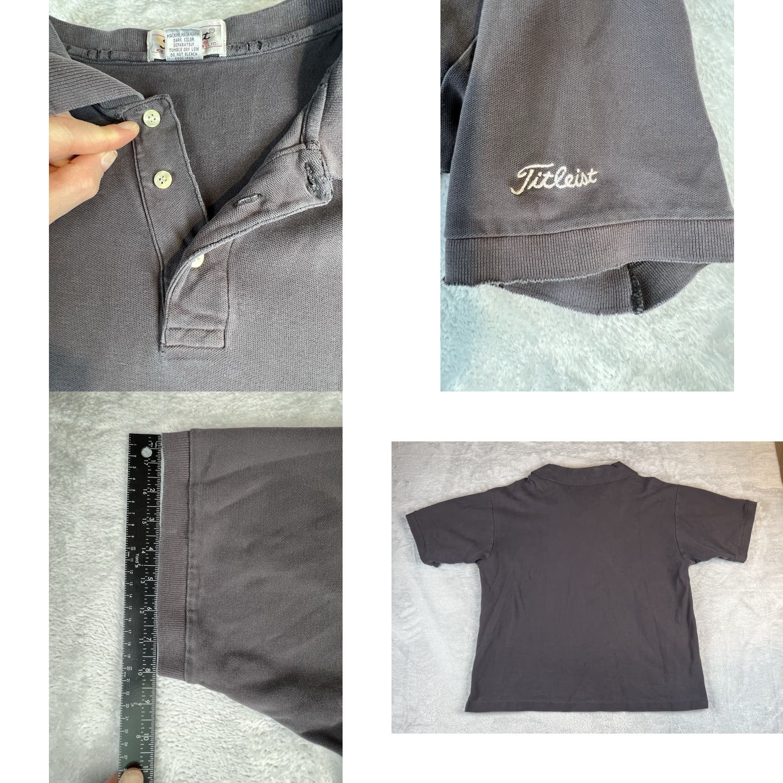 Titleist VINTAGE Titleist by Corbin Polo Shirt Men XL Black Golf Short Sleeve Collared Button Classic Casual Golf Apparel Mens XL Size US XL / EU 56 / 4 - 8 Thumbnail