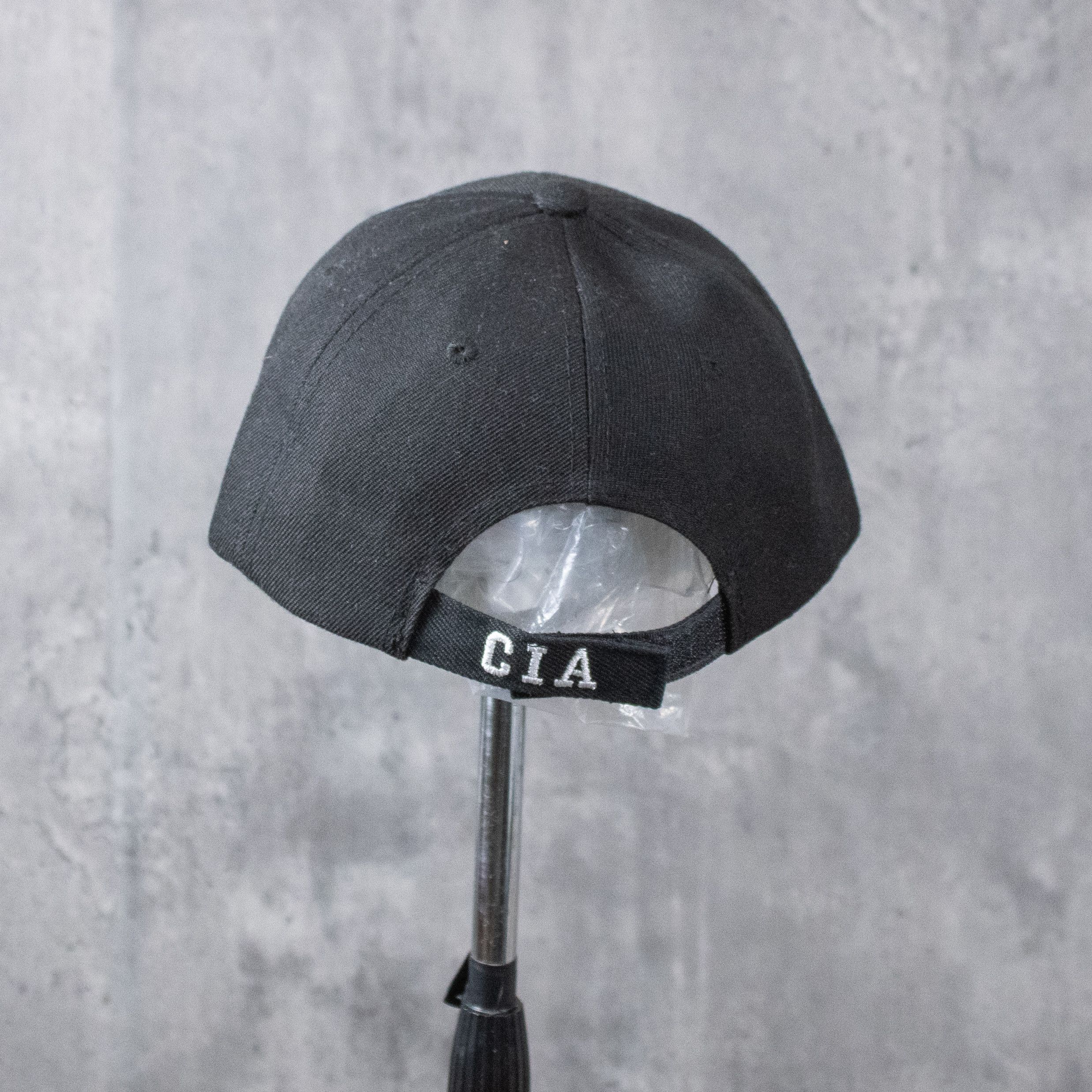 Vintage Vintage VTG Y2K 2000's C.I.A Black 6 Pannel Hat Size ONE SIZE - 4 Thumbnail