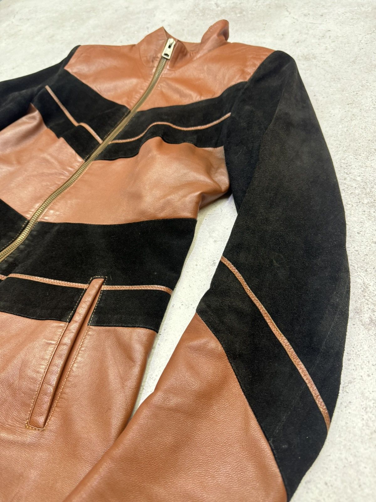 14th Addiction Vintage Leather/Suede Rick Owens Style Jacket Size US S / EU 44-46 / 1 - 6 Thumbnail