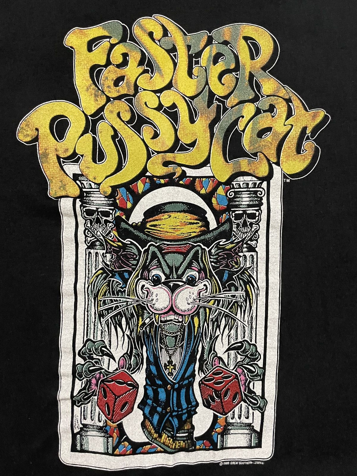 Band Tees × Vintage Vintage 80s Faster Pussycat Rock Band Size US L / EU 52-54 / 3 - 3 Thumbnail