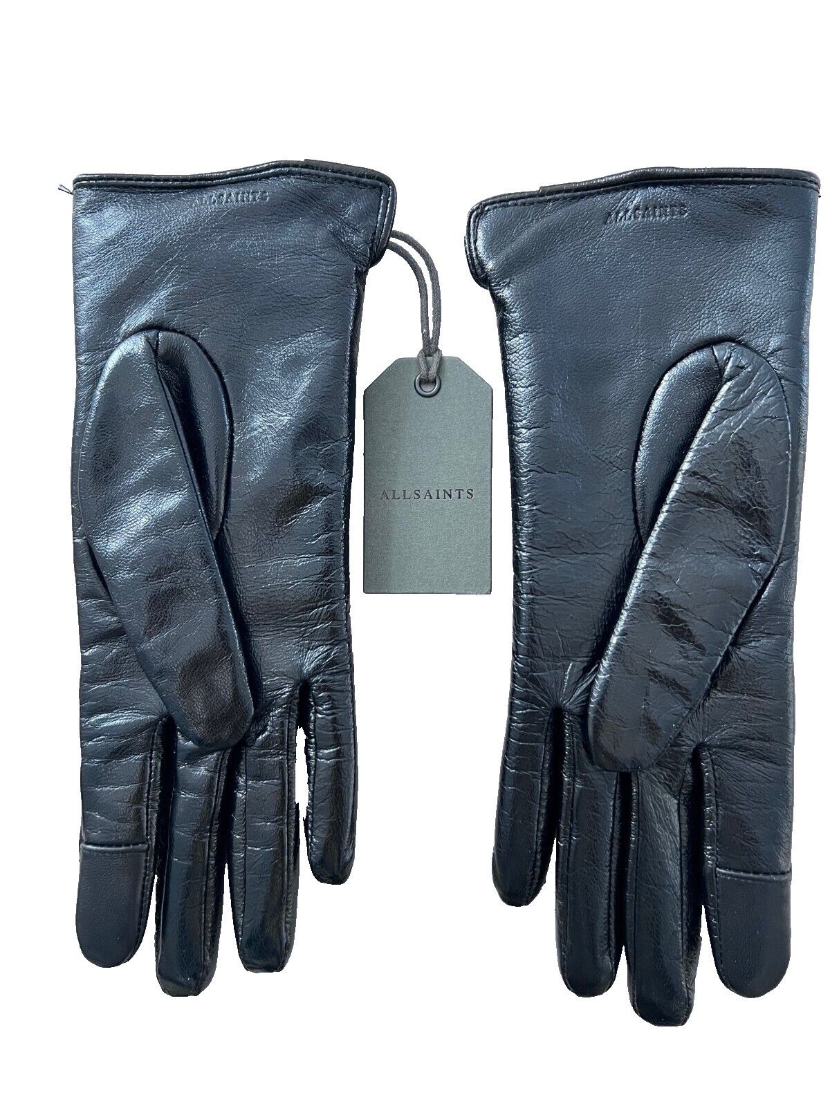 Allsaints ALL SAINTS Andra Quilter Leather Gloves Black ( XS ) Size ONE SIZE - 2 Thumbnail