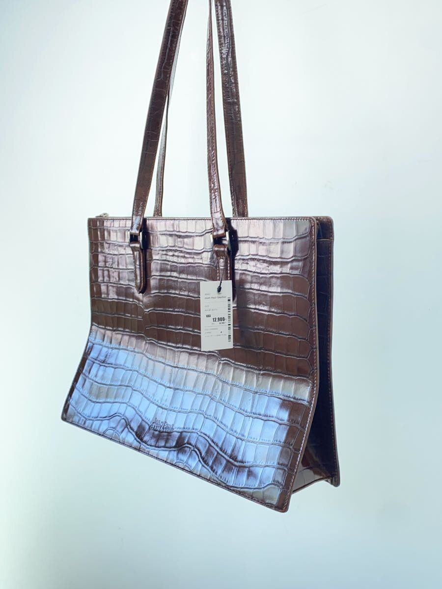 Jean Paul Gaultier Crocodile Embossed Leather Handbag Size ONE SIZE - 2 Thumbnail