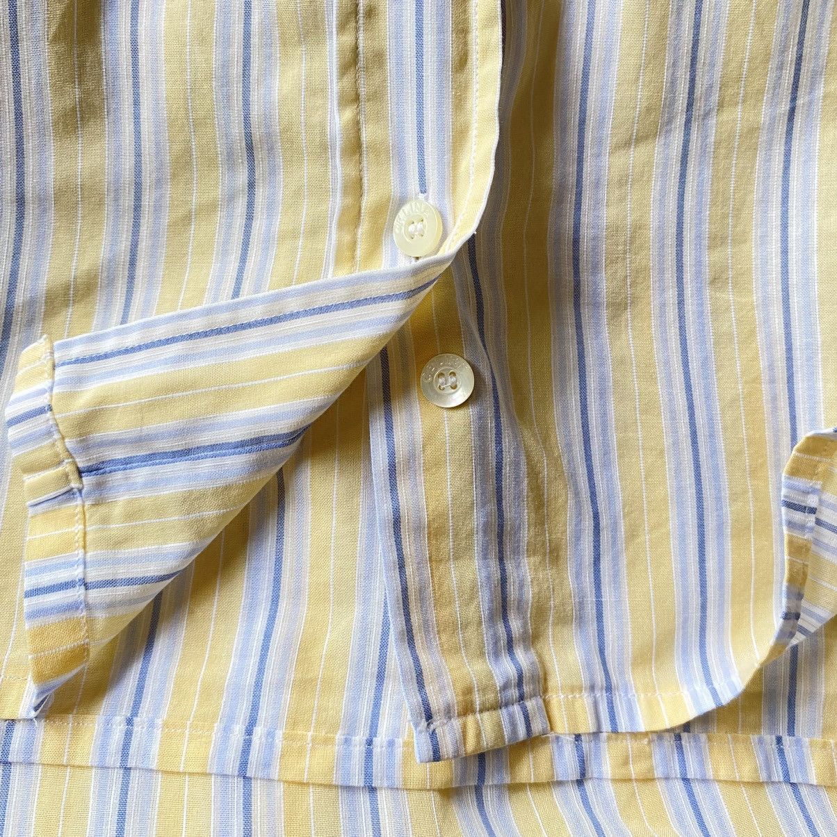 Celine Celine Yellow Striped Shirt with White Collar Size XS / US 0-2 / IT 36-38 - 13 Thumbnail