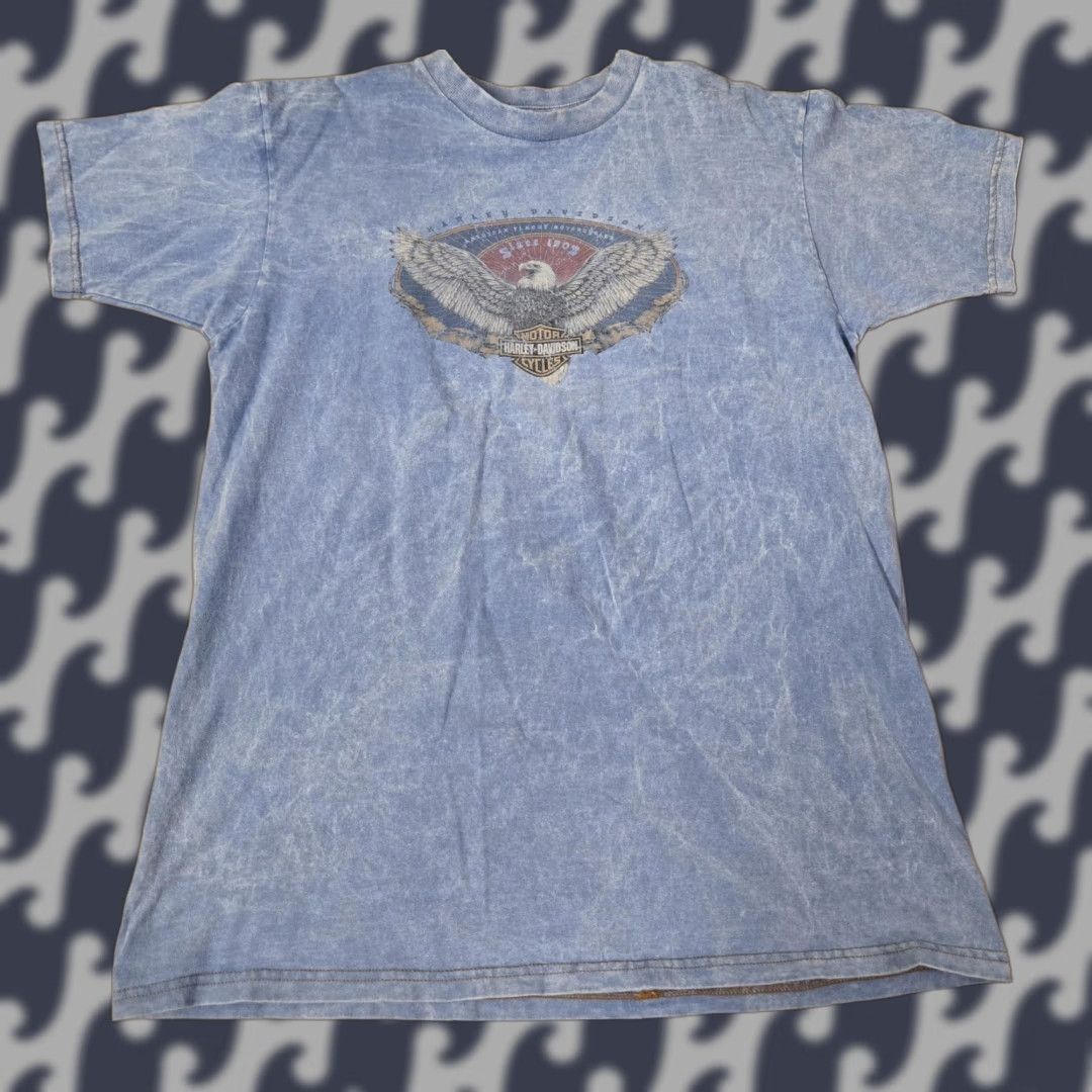 Harley Davidson VINTAGE Harley-Davidson Shirt Mens Large Blue Alamo City San Antonio Texas 90s Tee Size US L / EU 52-54 / 3 - 1 Thumbnail