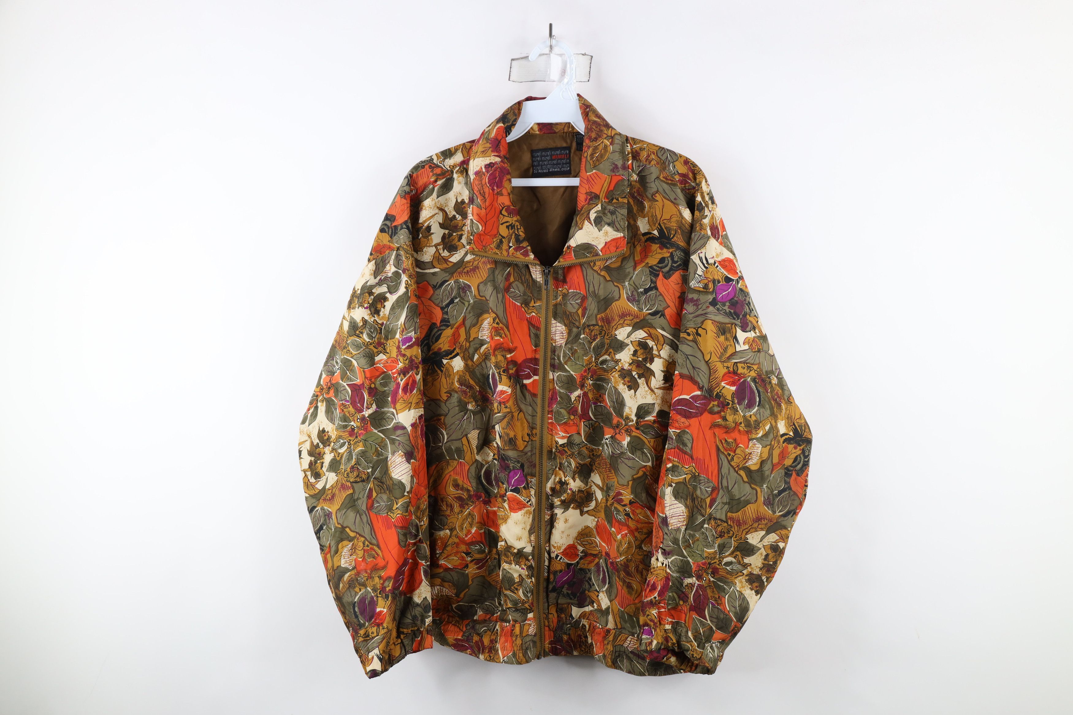 Vintage Vintage 90s Streetwear Flower Full Zip Bomber Jacket Coat Size M / US 6-8 / IT 42-44 - 1 Thumbnail
