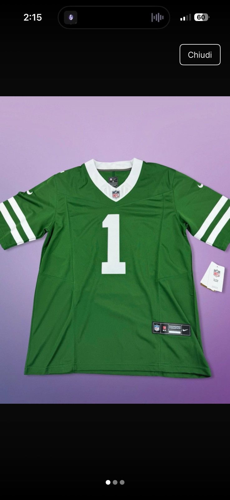 NFL Jersey New York Jets Suace Gardner #1 Size US M / EU 48-50 / 2 - 1 Thumbnail