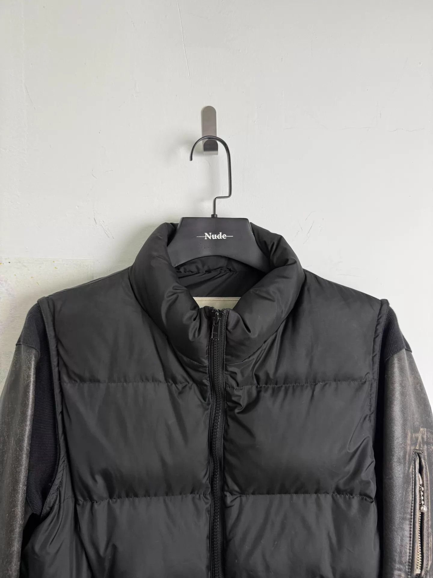 Undercover UNDERCOVER Leather Sleeve Down Jacket, Size US M / EU 48-50 / 2 - 3 Thumbnail