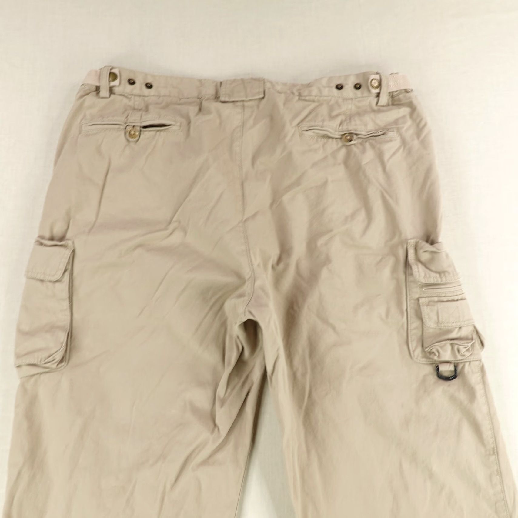 Orvis VINTAGE Orvis Pants Mens 40 Beige Cargo Khaki Cotton Relaxed Straight Inseam 34" 40 Regular Mens Size US 40 / EU 56 - 6 Thumbnail