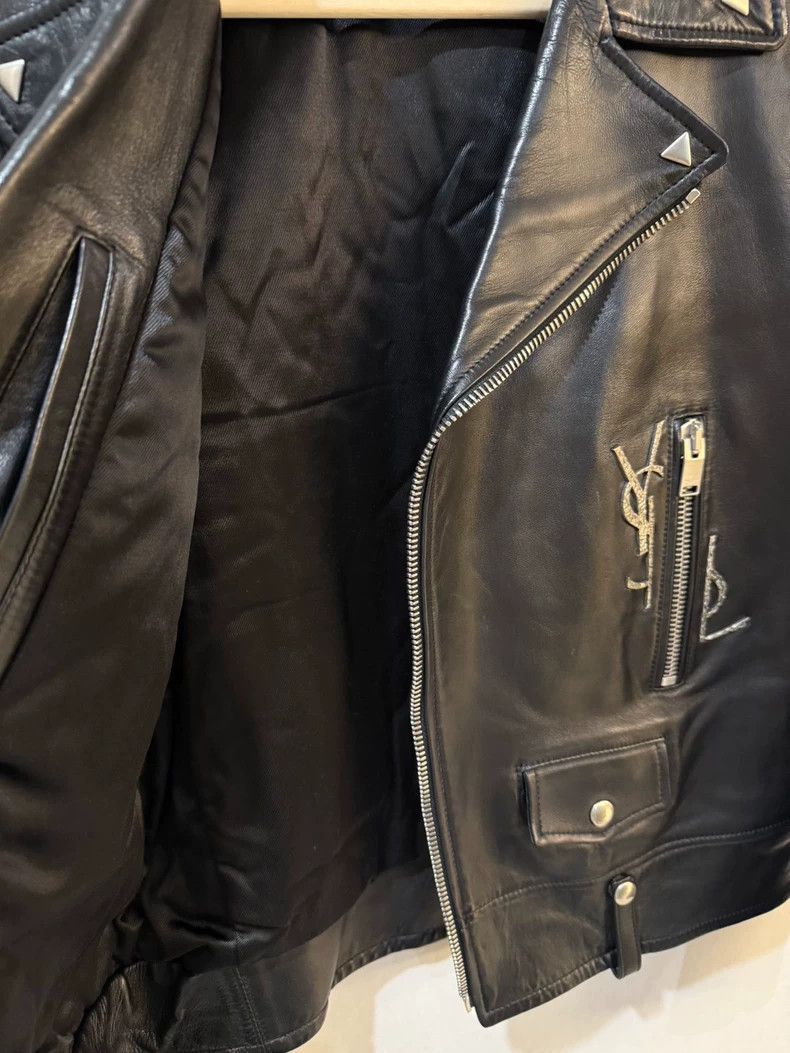 Yves Saint Laurent saint laurent Motorcycle leather jacket 2501-Nextarrow Size US M / EU 48-50 / 2 - 7 Thumbnail