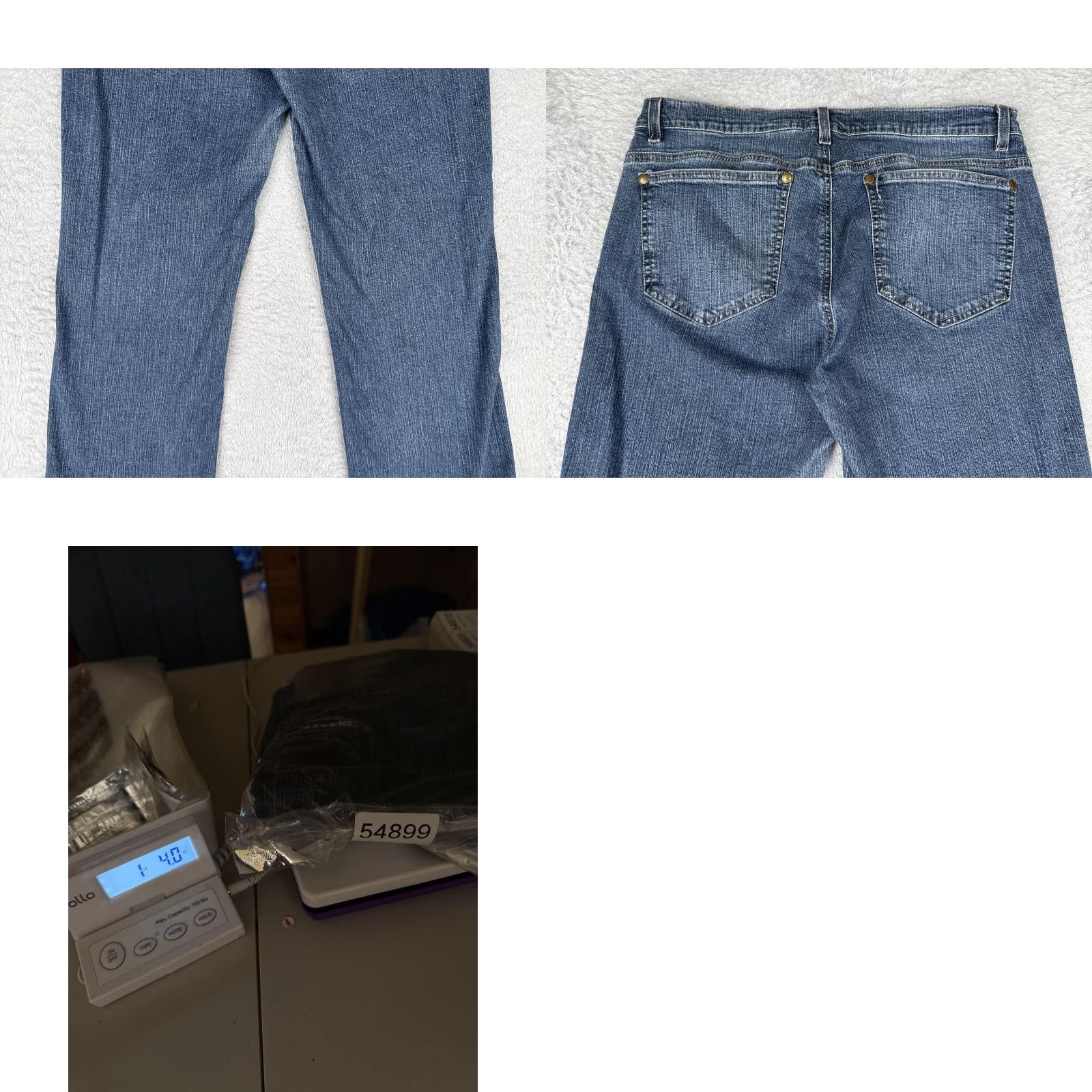 DKNY VINTAGE DKNY Jeans Straight Jeans Womens 12 Blue Mid Rise Distressed Denim 32x30 Raw Hem Size 34" / US 12 / IT 48 - 10 Thumbnail