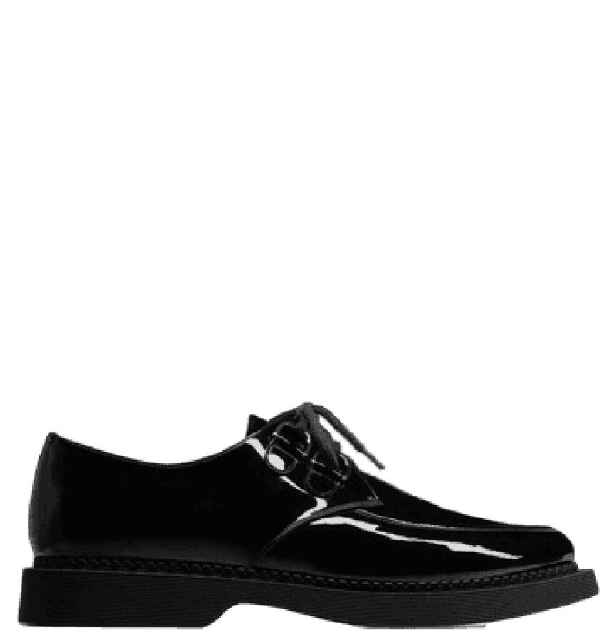 Saint Laurent Paris o1bcso1str0724 Teddy Derbies Shoe in Black Size US 12 / EU 45 - 2 Thumbnail