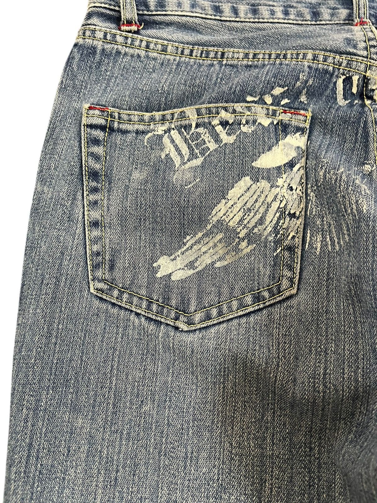 Other Vintahe Antfui Jeans Eagle Wing Printed Denim Size US 31 - 9 Thumbnail