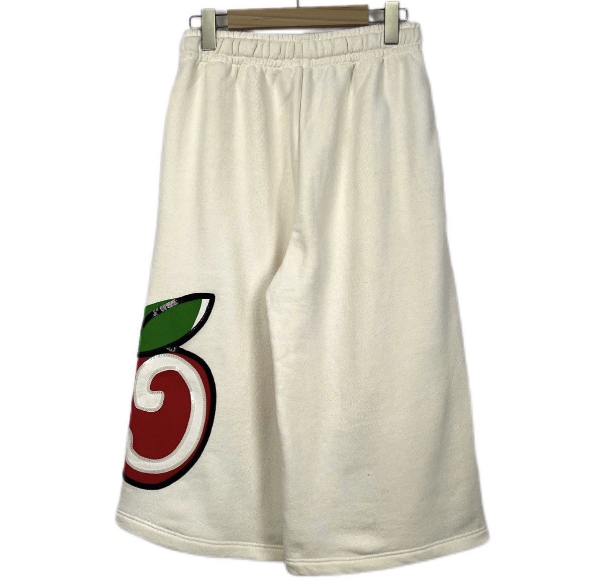 Gucci Gucci Off White Double G Sequin Apple Logo Cropped Pants K12 Size 27" / US 4 / IT 40 - 2 Thumbnail