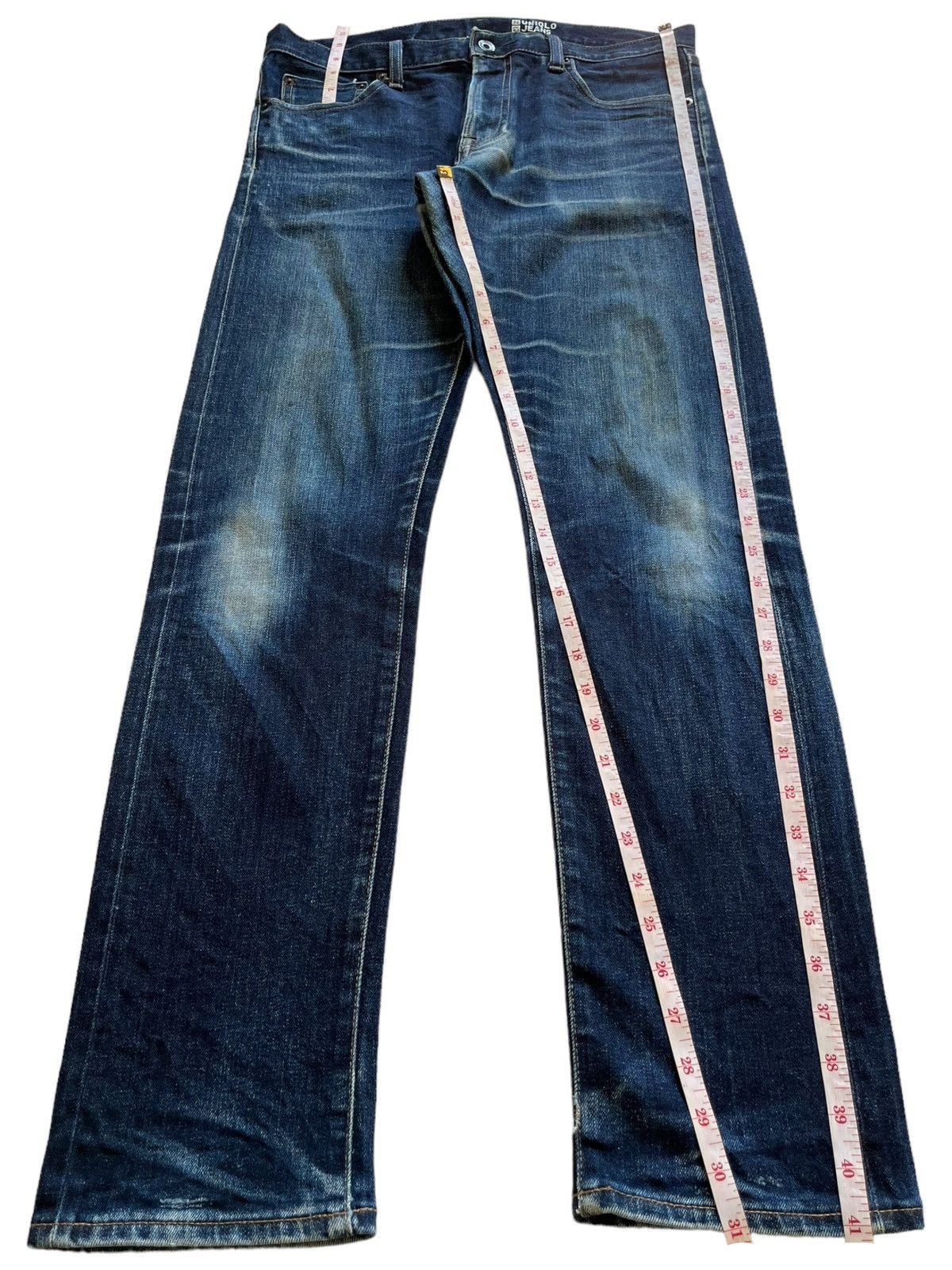 Uniqlo Vintage Japanese Uniqlo Selvedge Faded Indigo Style Jeans Size US 34 / EU 50 - 13 Thumbnail