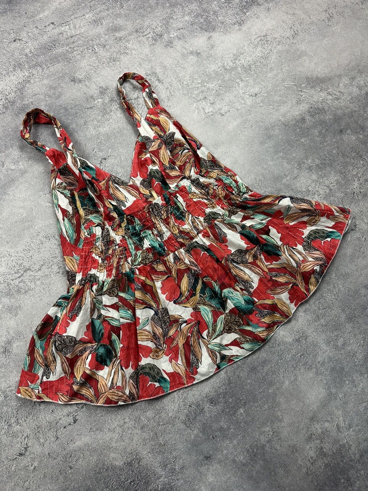 Other Rinascimento Flower Print Summer Blouse Top Made in Italy L Size L / US 10 / IT 46 - 14 Thumbnail