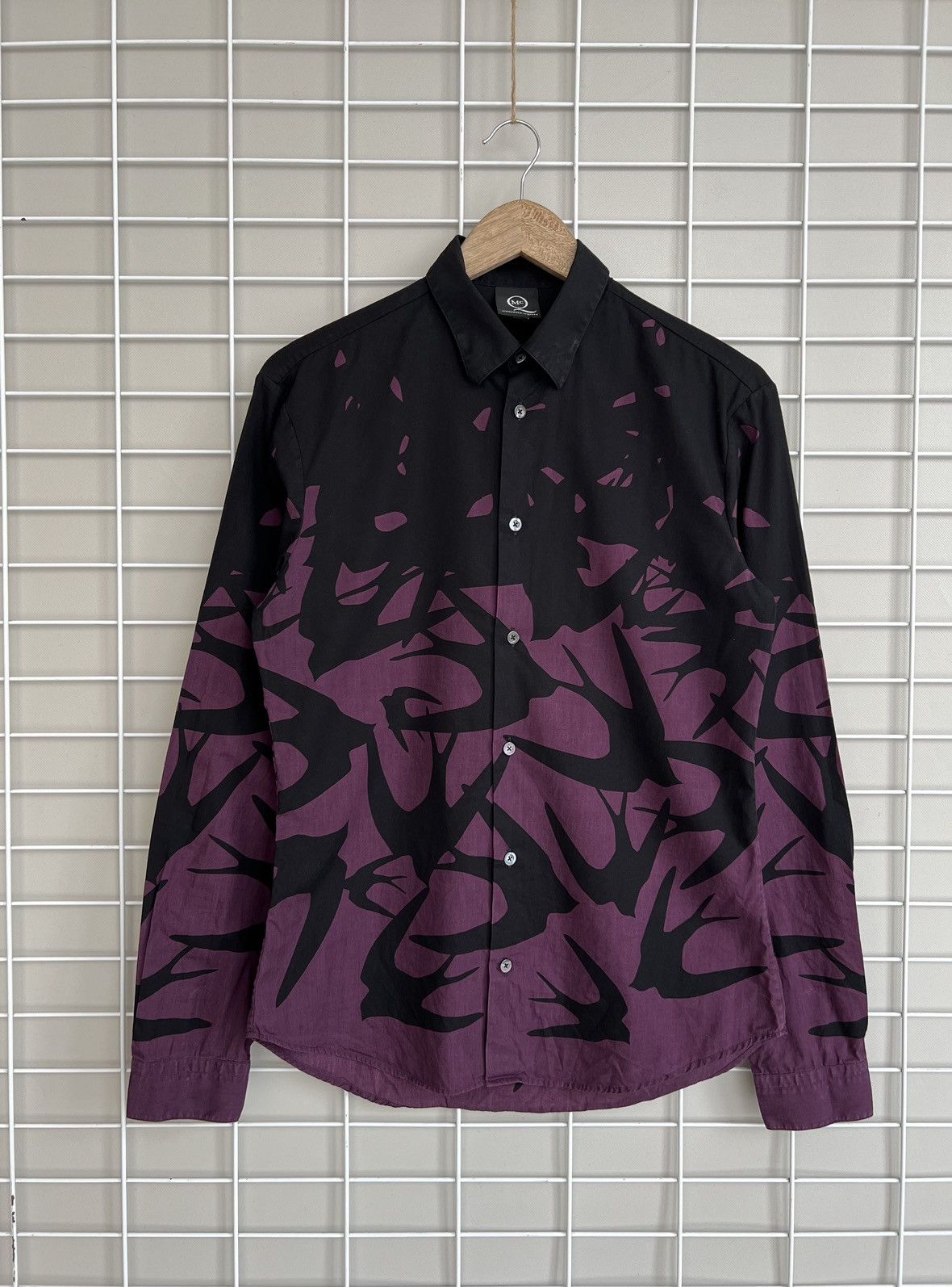Alexander McQueen Swallow Bard Button Shirt Size IT46 or S