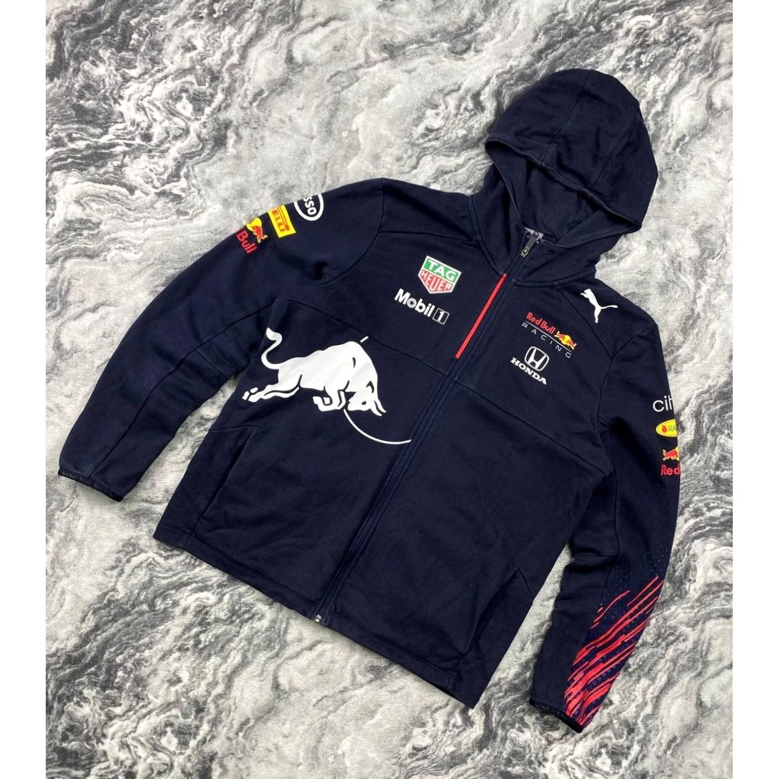 Puma PUMA Hoodie Full Zip Hooded Racing Blue Men L Size Size US L / EU 52-54 / 3 - 2 Thumbnail