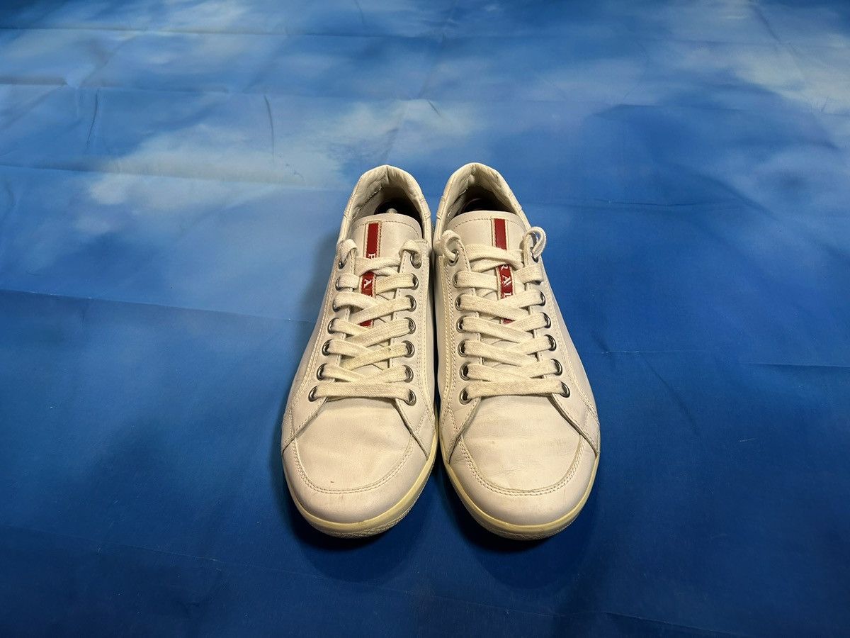 Prada Vintage Prada Sport Logo White Leather Sneakers Shoes Size US 10 / EU 43 - 2 Thumbnail