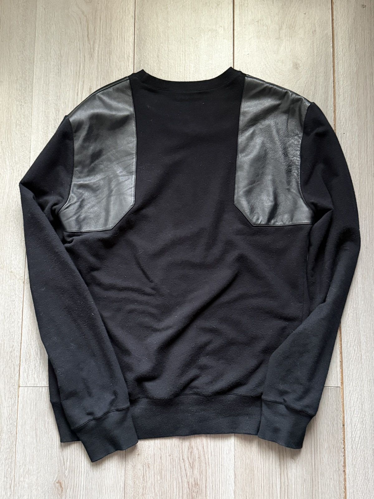 Hedi Slimane AW06 Dior Homme Leather Patch Sweater Size US M / EU 48-50 / 2 - 2 Thumbnail