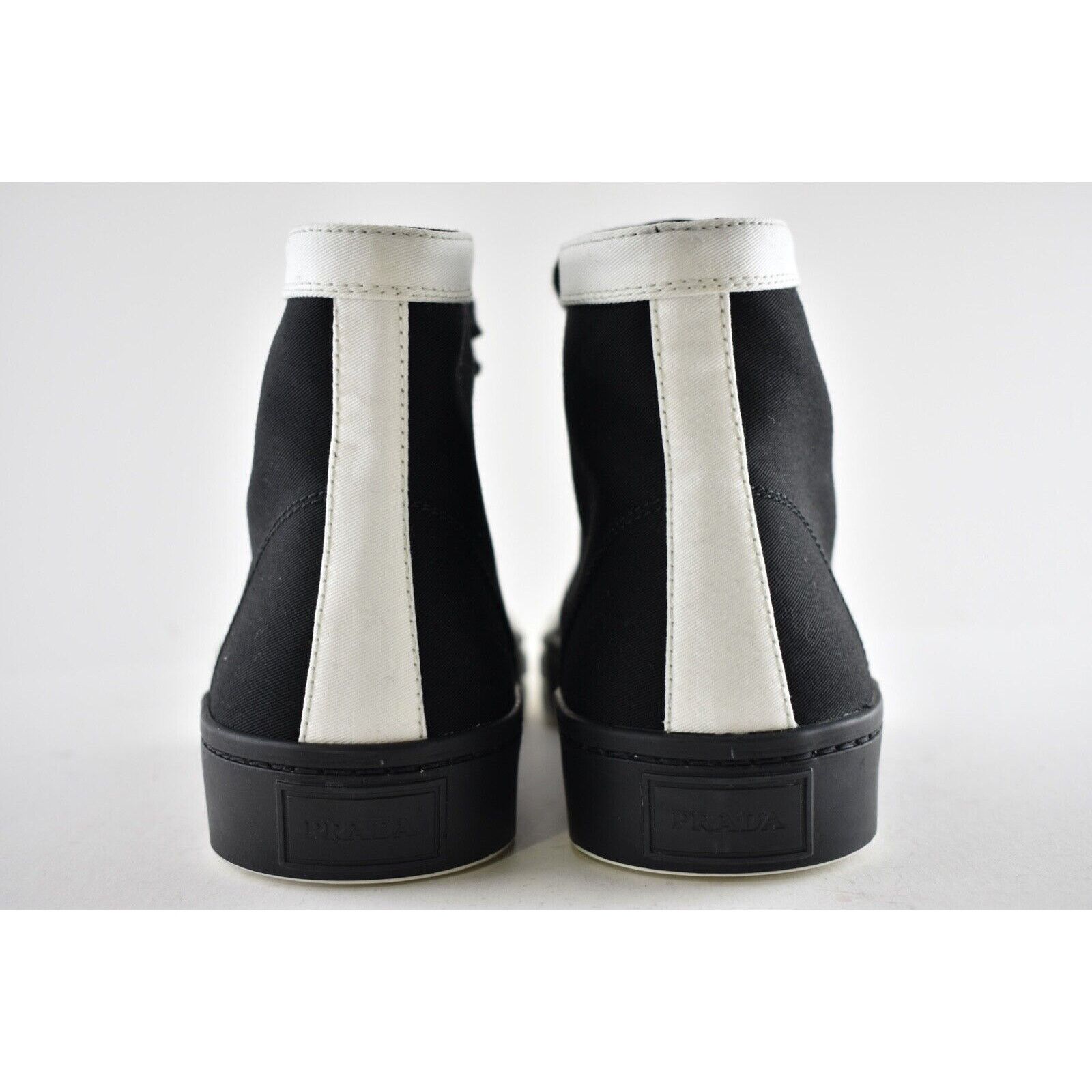 Prada Prada Mens Wheel Black White Logo Flat Size US 8 / EU 41 - 11 Thumbnail
