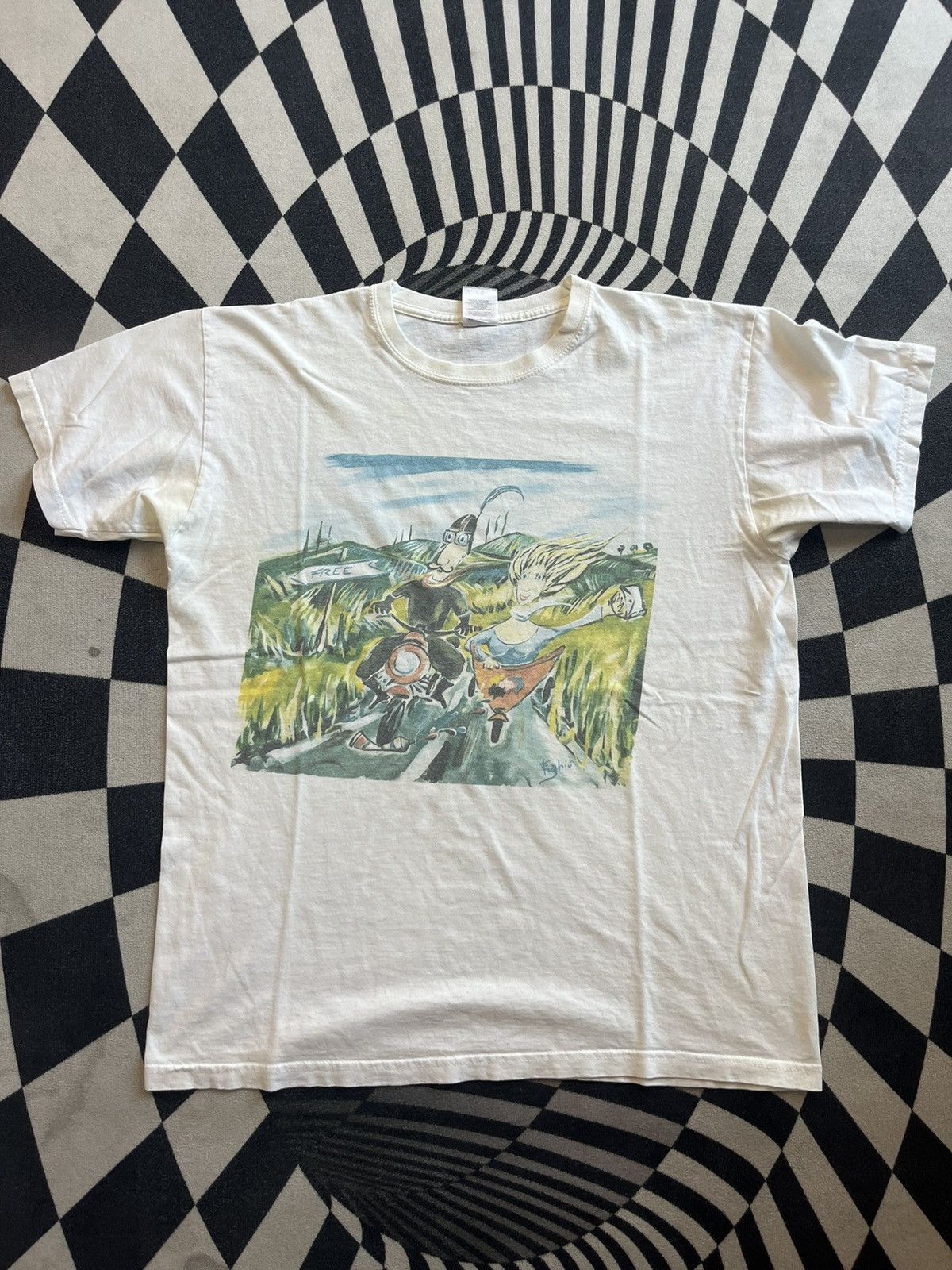 Arts & Science Vintage Alice in Wonderland Art by Fughio 90’s Tshirt Size US M / EU 48-50 / 2 - 3 Thumbnail