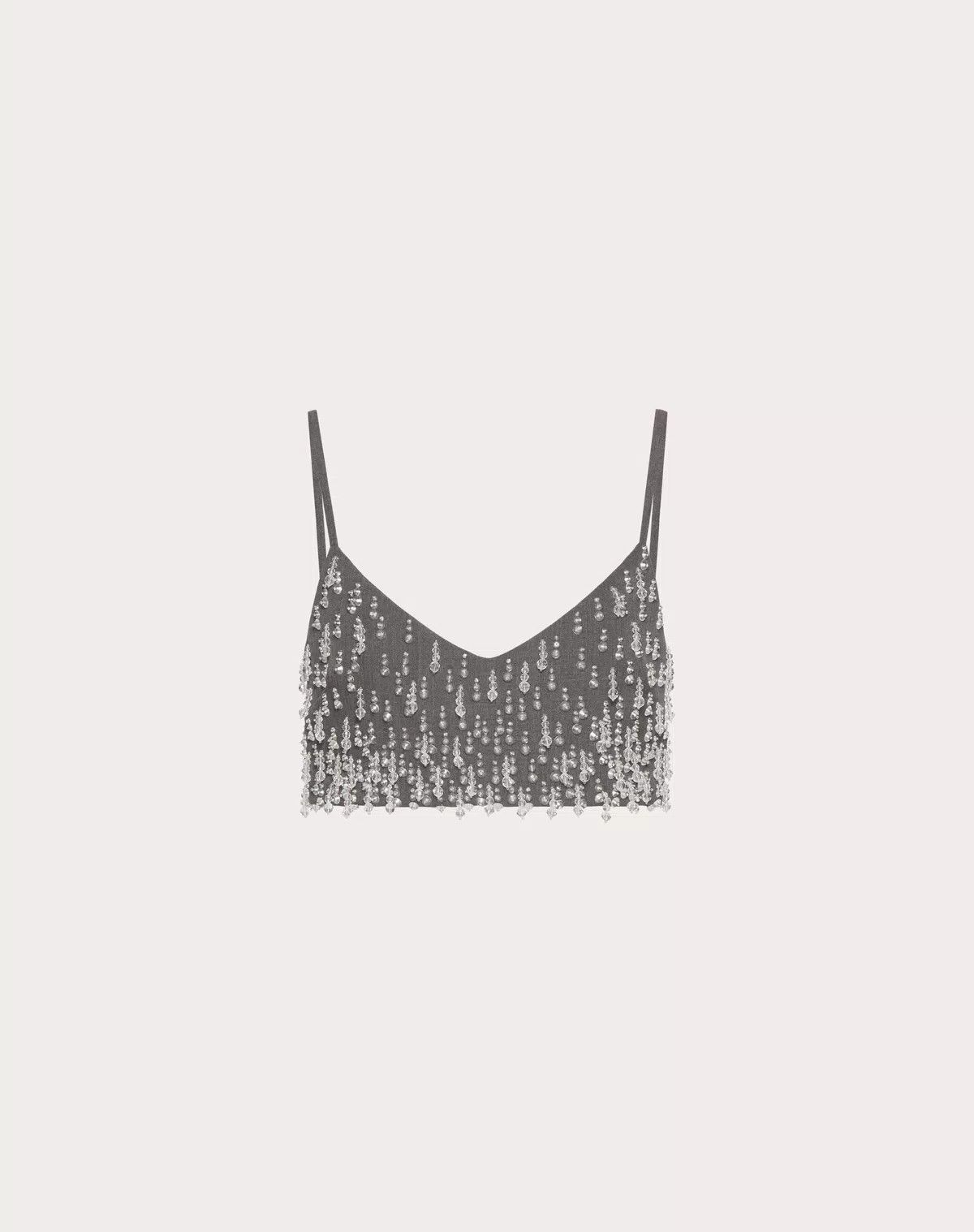 Valentino o1s1wg110426 Embroidered Active Gabardine Top in Multicolor Size M / US 6-8 / IT 42-44 - 1 Thumbnail