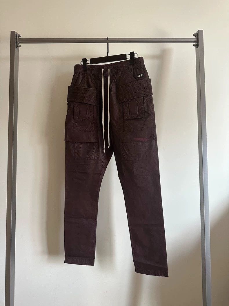 Rick Owens Rick Owens size s Dark Red Brush Wax Surface Dyed Double Ri Size US 28 / EU 44 - 1 Thumbnail