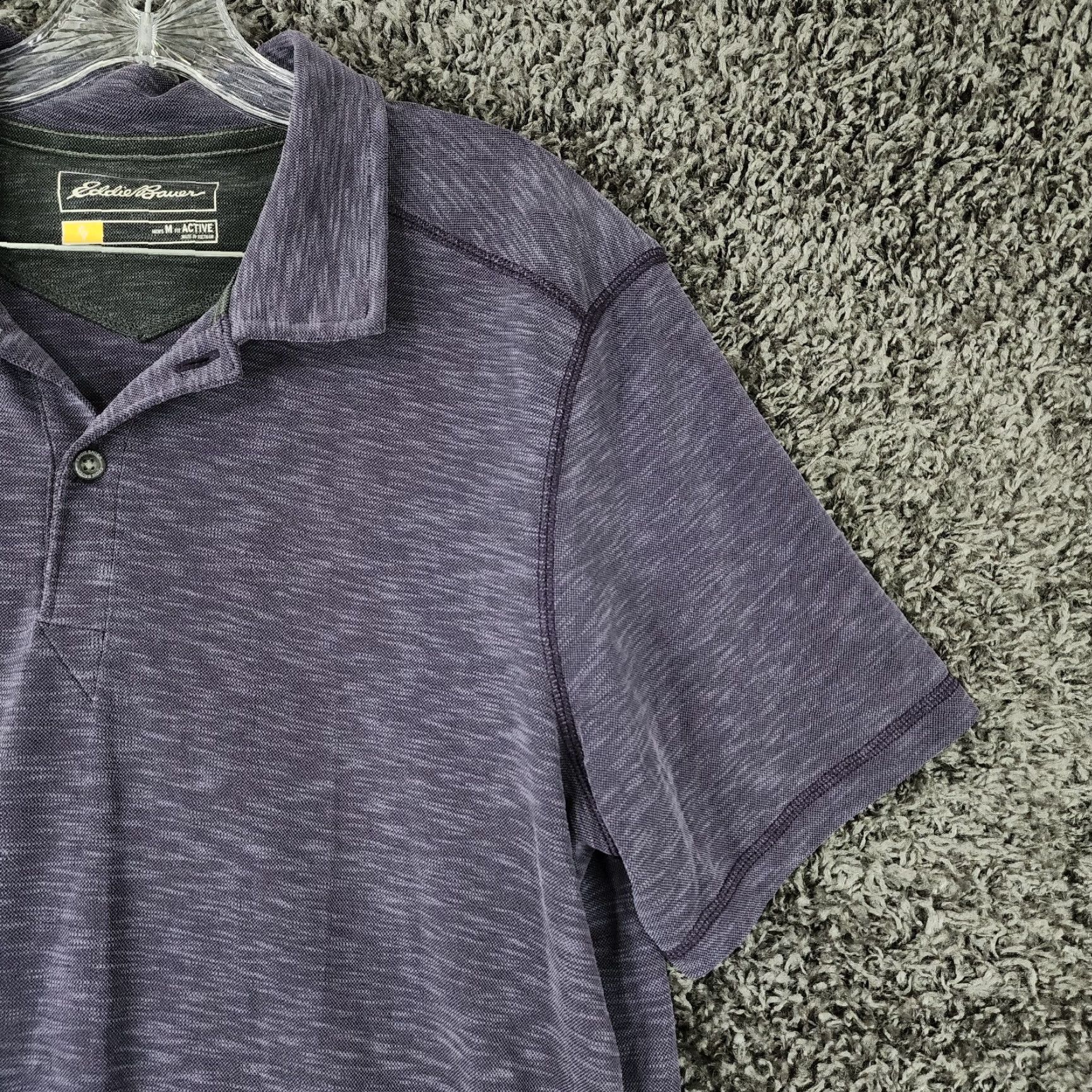 Eddie Bauer Eddie Bauer Polo Shirt Mens Purple Short Sleeve Active Fit M Size US M / EU 48-50 / 2 - 2 Thumbnail