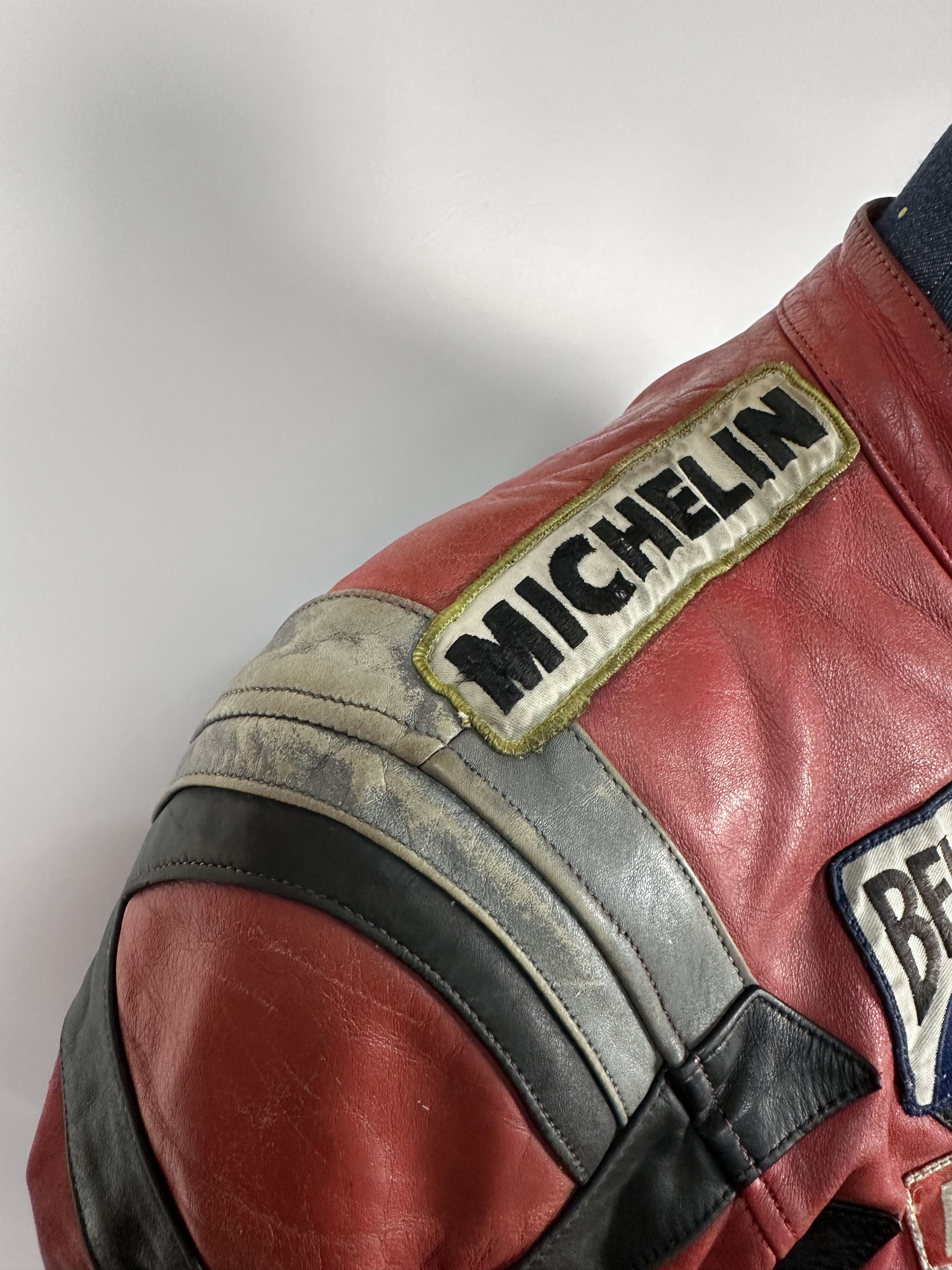Vintage Honda Motul Suzuki Racing Vintage Leather Moto IXS Jacket Size US L / EU 52-54 / 3 - 7 Thumbnail