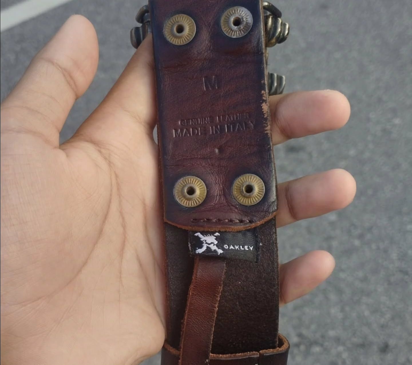 Oakley Vintage 2004 Oakley Leather Skull Belt Y2K Rare OAKLEY Size ONE SIZE - 5 Thumbnail