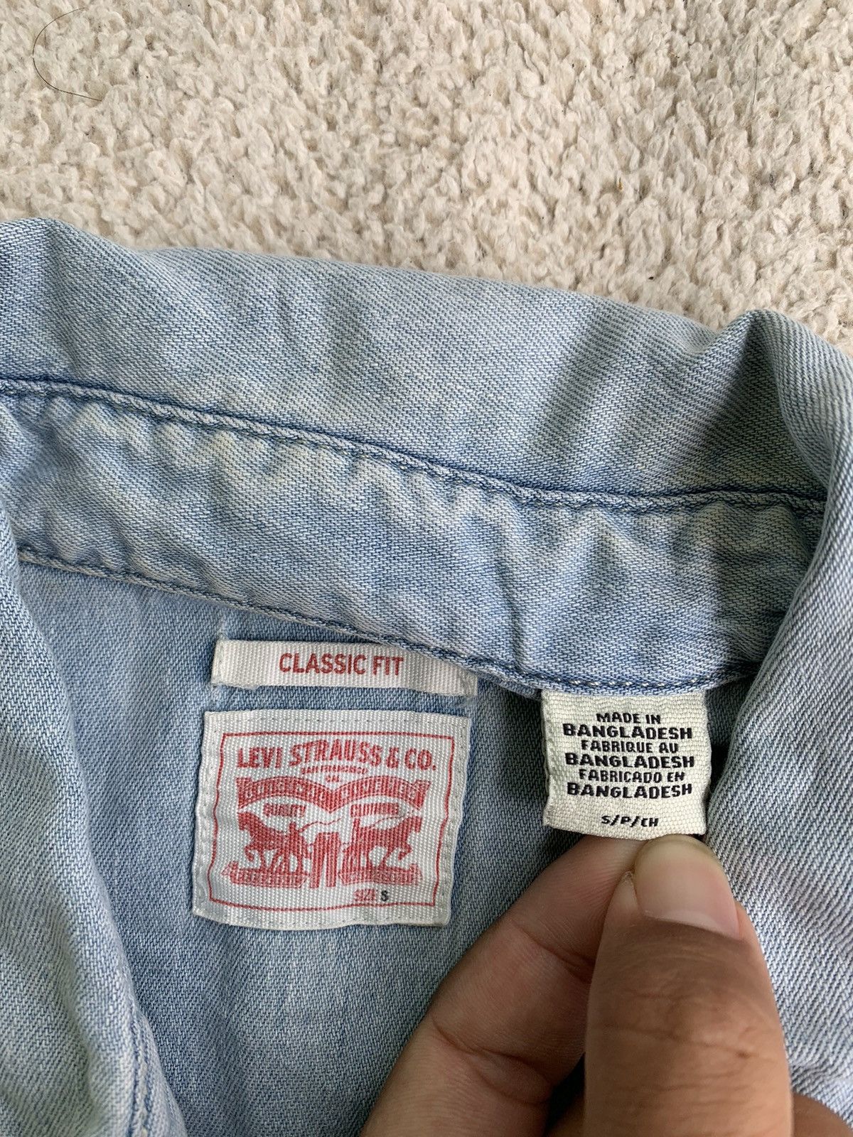 Levi's × Vintage Undefined Blue Faded Shirt Levis Size US S / EU 44-46 / 1 - 11 Thumbnail