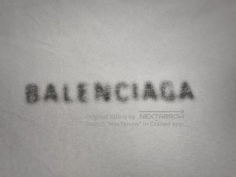 Balenciaga Balenciaga Blurred Mosaic Logo Short Sleeve T-Shirt Size US M / EU 48-50 / 2 - 3 Thumbnail