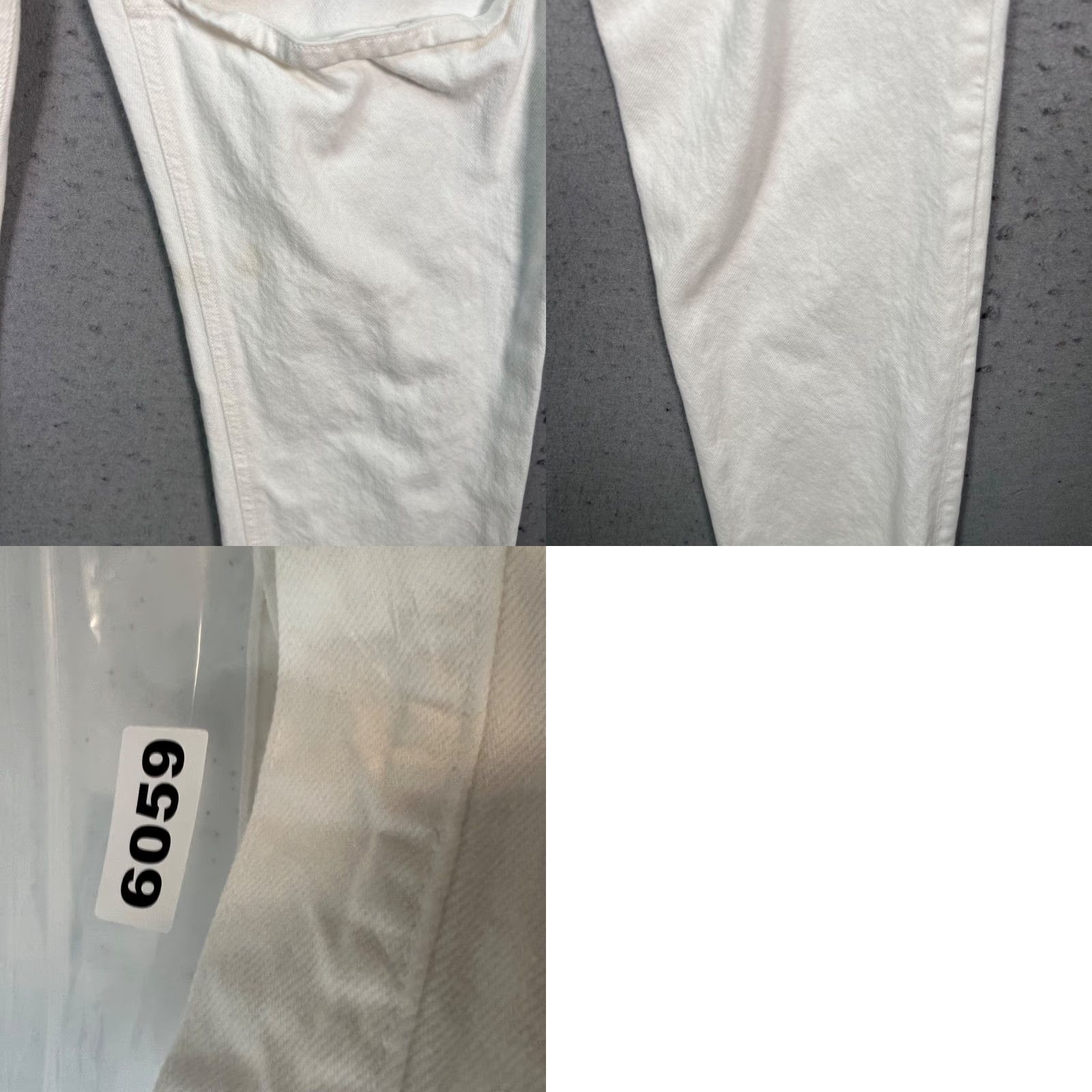 Agolde AGOLDE Lana Slice Jeans White 23 High Rise Straight Denim 5-Pocket Regular Womens 90s Vintage Style Size 40" / US 18 - 9 Thumbnail
