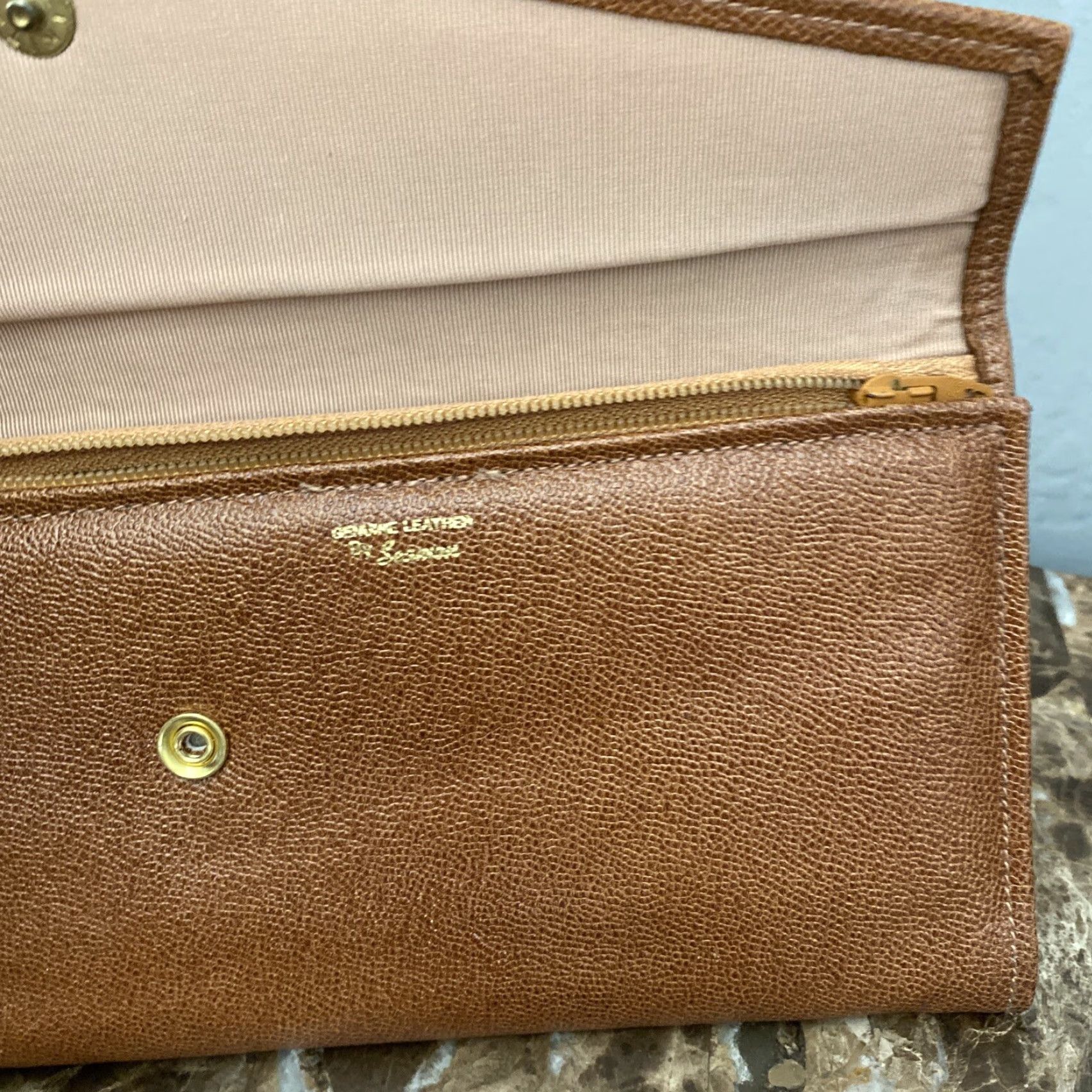 Vintage VINTAGE Seamon Wallet Clutch Brown Leather Women Size ONE SIZE - 3 Thumbnail