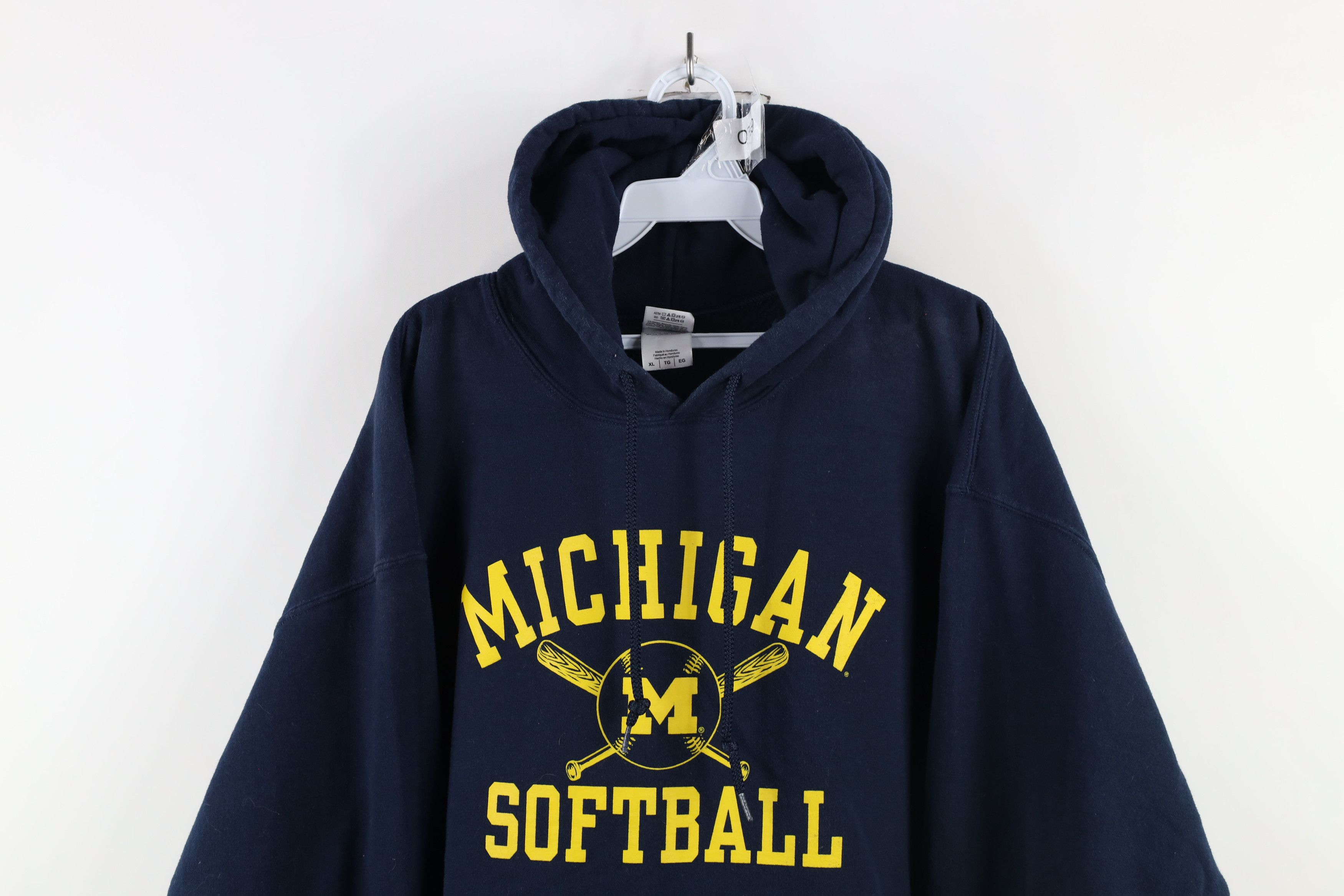 Vintage Vintage University of Michigan Softball Hoodie Blue Size US XL / EU 56 / 4 - 2 Thumbnail