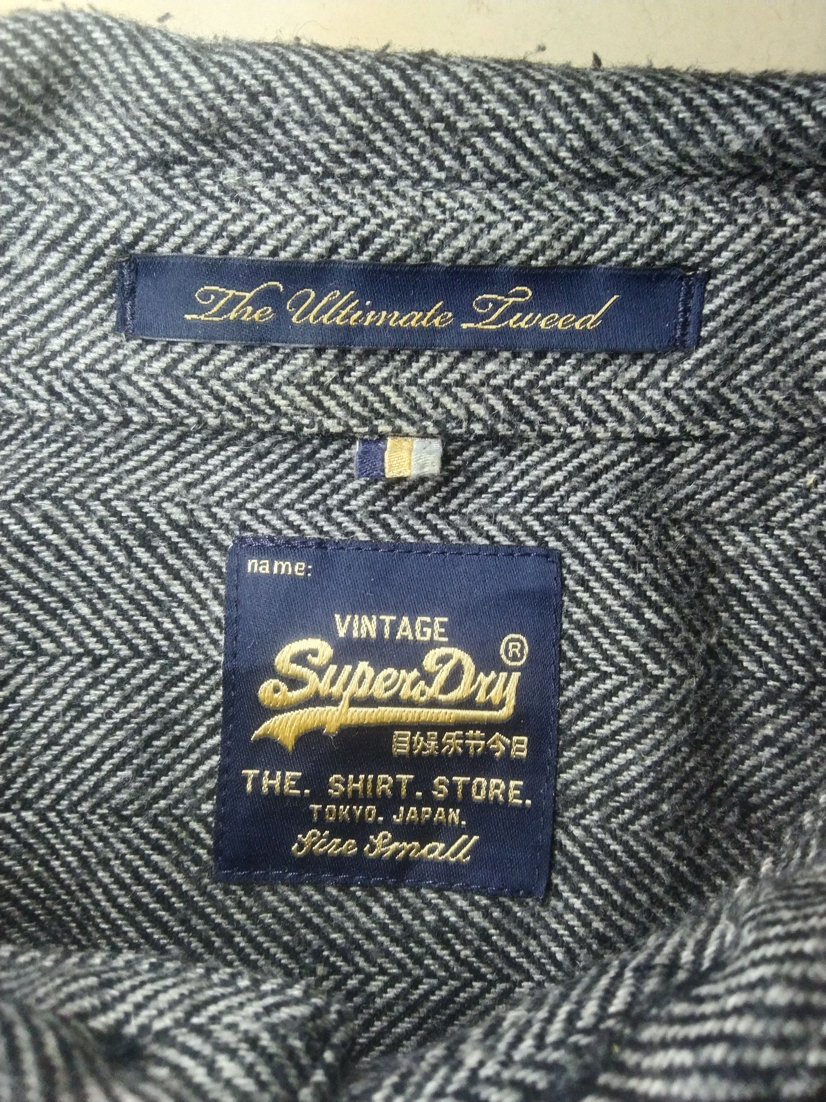 Superdry Superdry The Ultimate Tweed long sleeve button up shirt Size US S / EU 44-46 / 1 - 5 Thumbnail