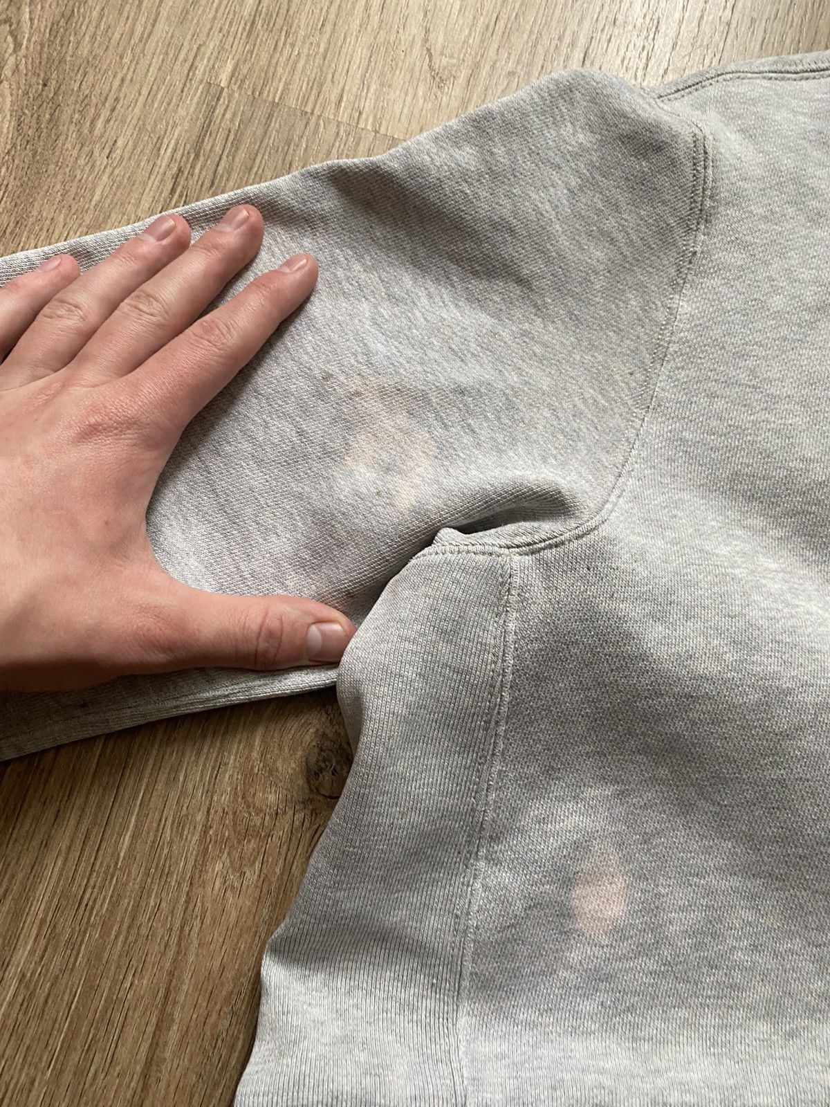 Polo Ralph Lauren × Vintage Vintage Polo Ralph Lauren Y2K tight light grey zip hoodie Size US L / EU 52-54 / 3 - 5 Thumbnail