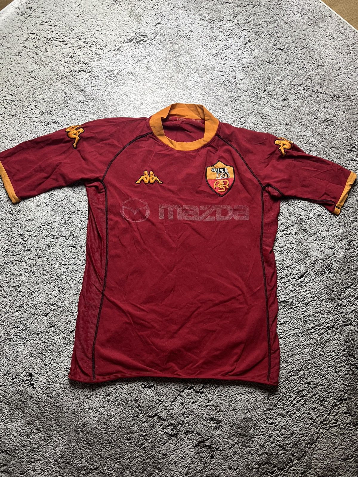 Kappa 2002-2003 AS Roma Italy🇮🇹 mazda kappa gara jersey vintage Y2K Size US L / EU 52-54 / 3 - 1 Thumbnail