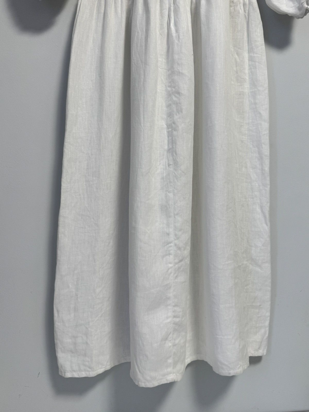 Other NINALEUCA Crochet Boho Dress–White Linen Maxi with Knit Top Size M / US 6-8 / IT 42-44 - 10 Thumbnail