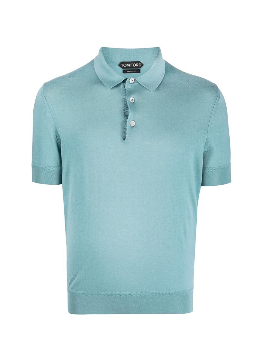 Tom Ford o1w1db10425 KPS004 Polo Shirt in Blue Size US M / EU 48-50 / 2 - 1 Thumbnail