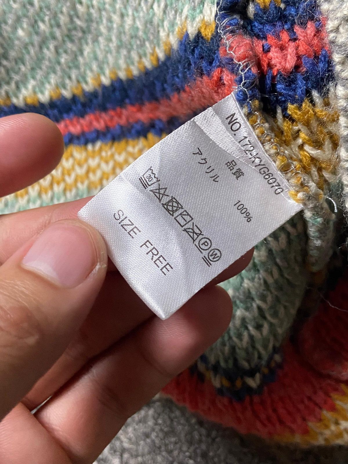 Japanese Brand Anti Ballistic Aztec Outerwear Long Cardigan (164) Size ONE SIZE - 9 Thumbnail