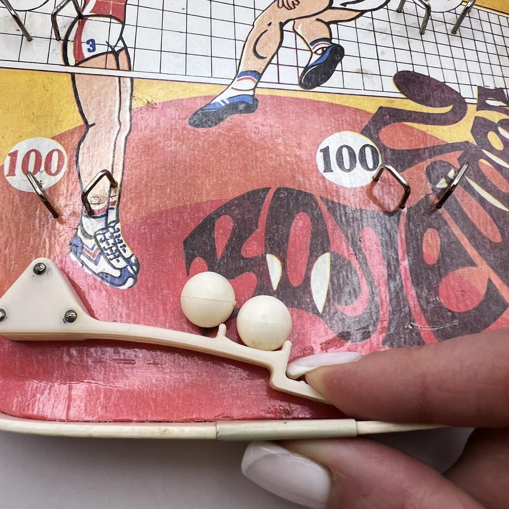 Vintage 1980 Soviet Vintage Wooden Kids Board Game Billiards Sport Size ONE SIZE - 3 Thumbnail