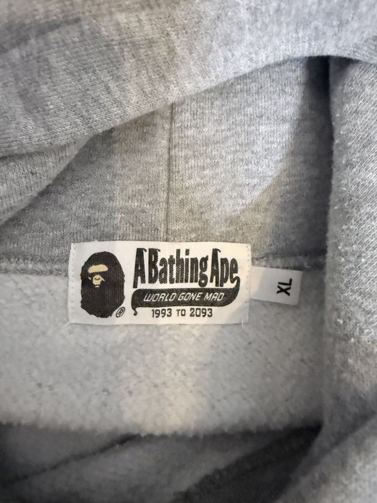 Bape Bape Grey Hoodie College logo New Year 2021 Edition Size US XL / EU 56 / 4 - 3 Thumbnail