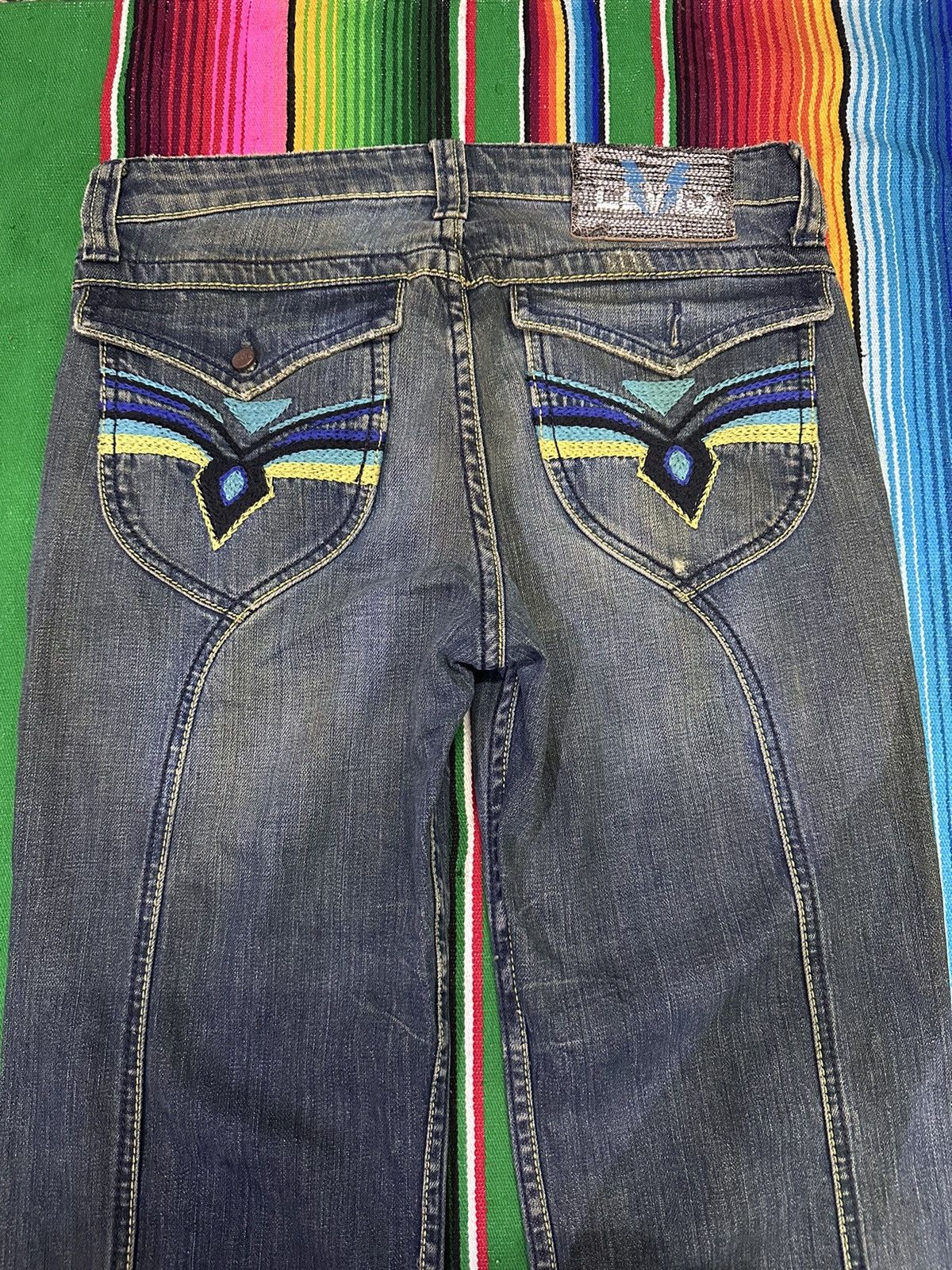 If Six Was Nine Bootcut style Design Flare Elvis Denim 💥 Size US 30 / EU 46 - 5 Thumbnail