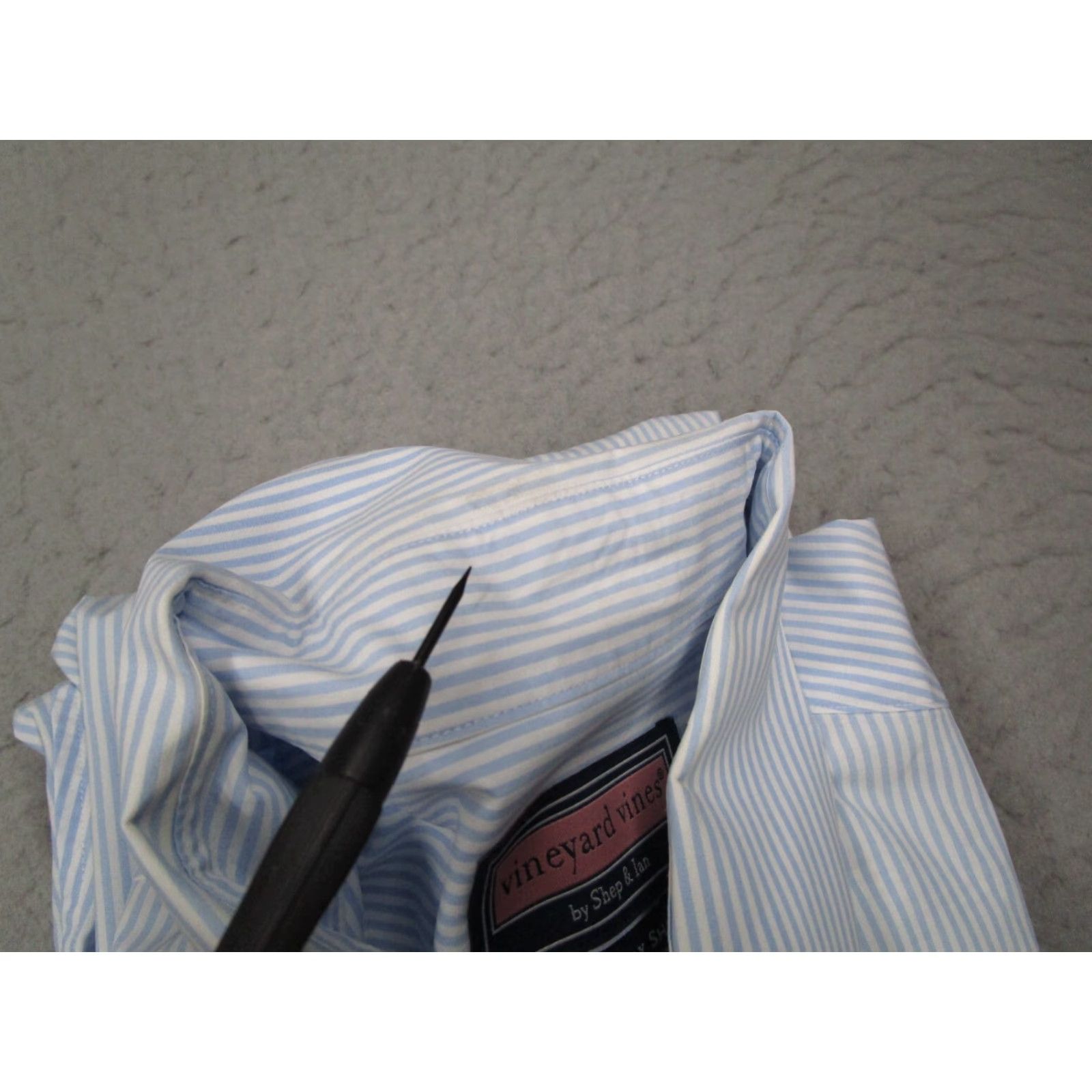 Vineyard Vines VINEYARD VINES Murray Shirt Mens Medium Blue Striped Button-Up Long Sleeve Cotton Classic Preppy Workwear Size US M / EU 48-50 / 2 - 6 Thumbnail