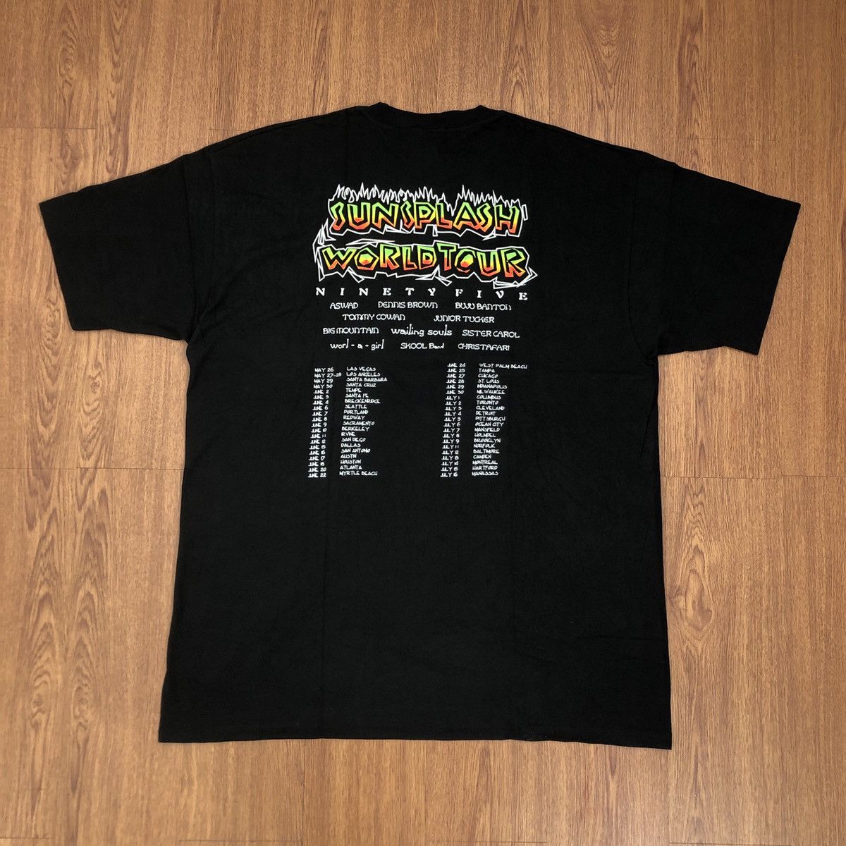 Band Tees RARE!!! Vintage Sunsplash world tour 1995 t-shirt Size US XL / EU 56 / 4 - 2 Thumbnail